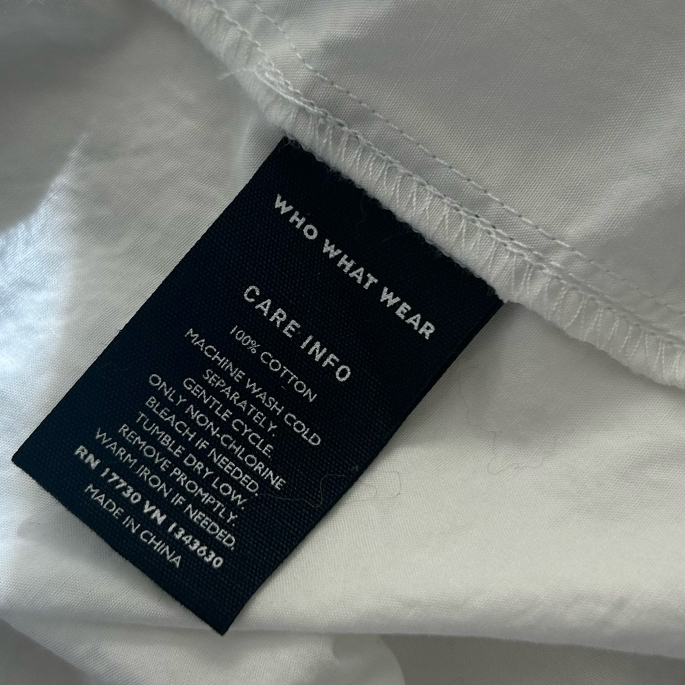 White Ruffle Collar Button-Up - Picture 5 of 5
